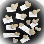 Heart Shaped Beach Stone Magnets