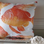 Orange Fish Pillow