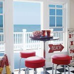 red beach decor